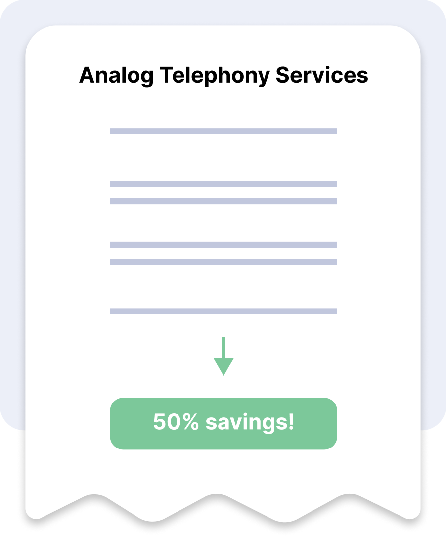 analog telephone services contract