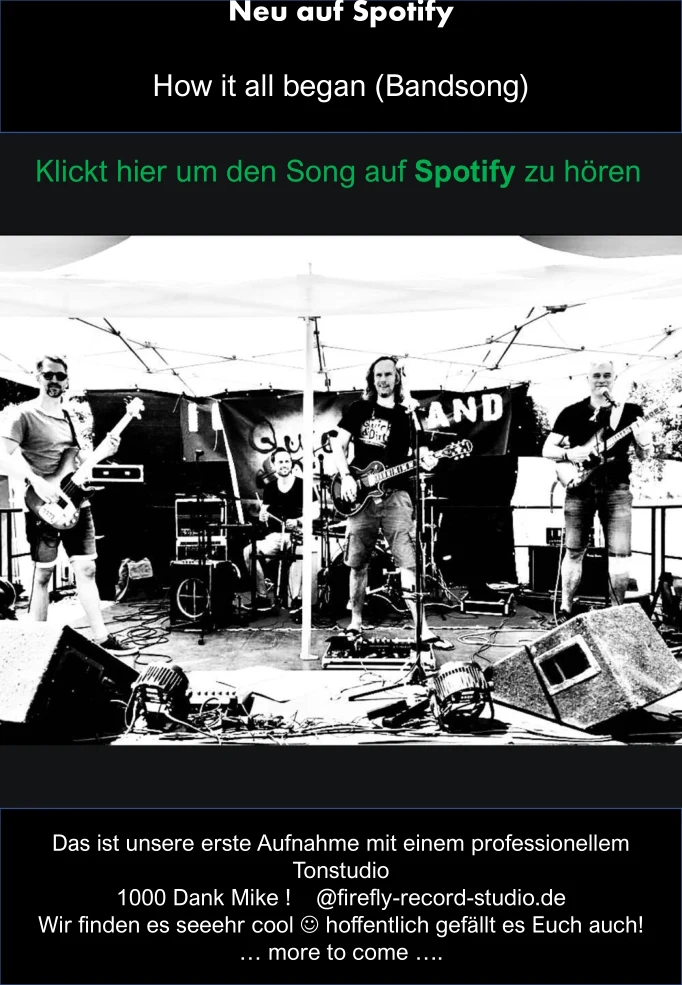 Bandsong "How it all began" auf Spotify