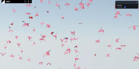 Boids WebGL GLTF