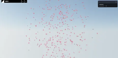 Boids GLTF WebGL