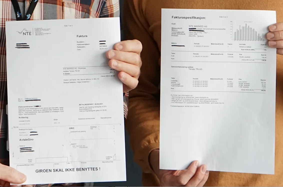 Strømregning Strømregning - i detalj