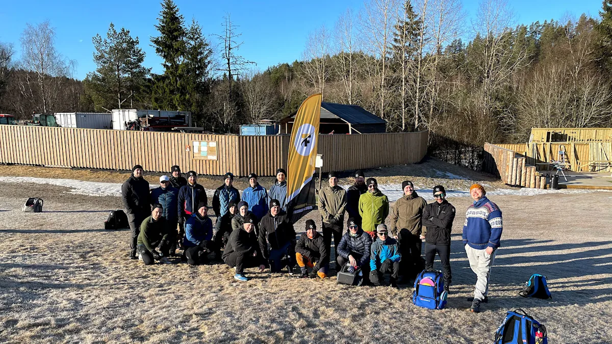 Trondheim frisbeeklubb Gjeng med smilende mennesker