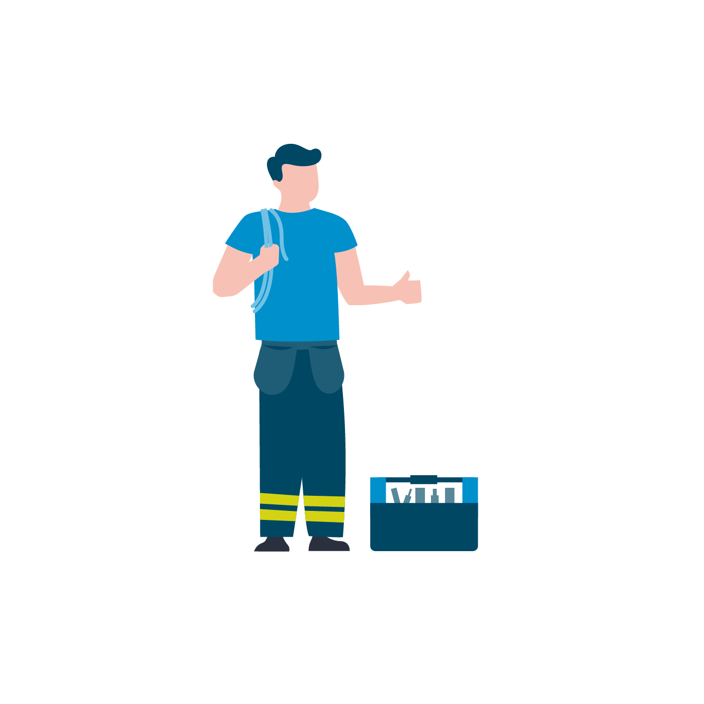 Illustasjon av elektriker