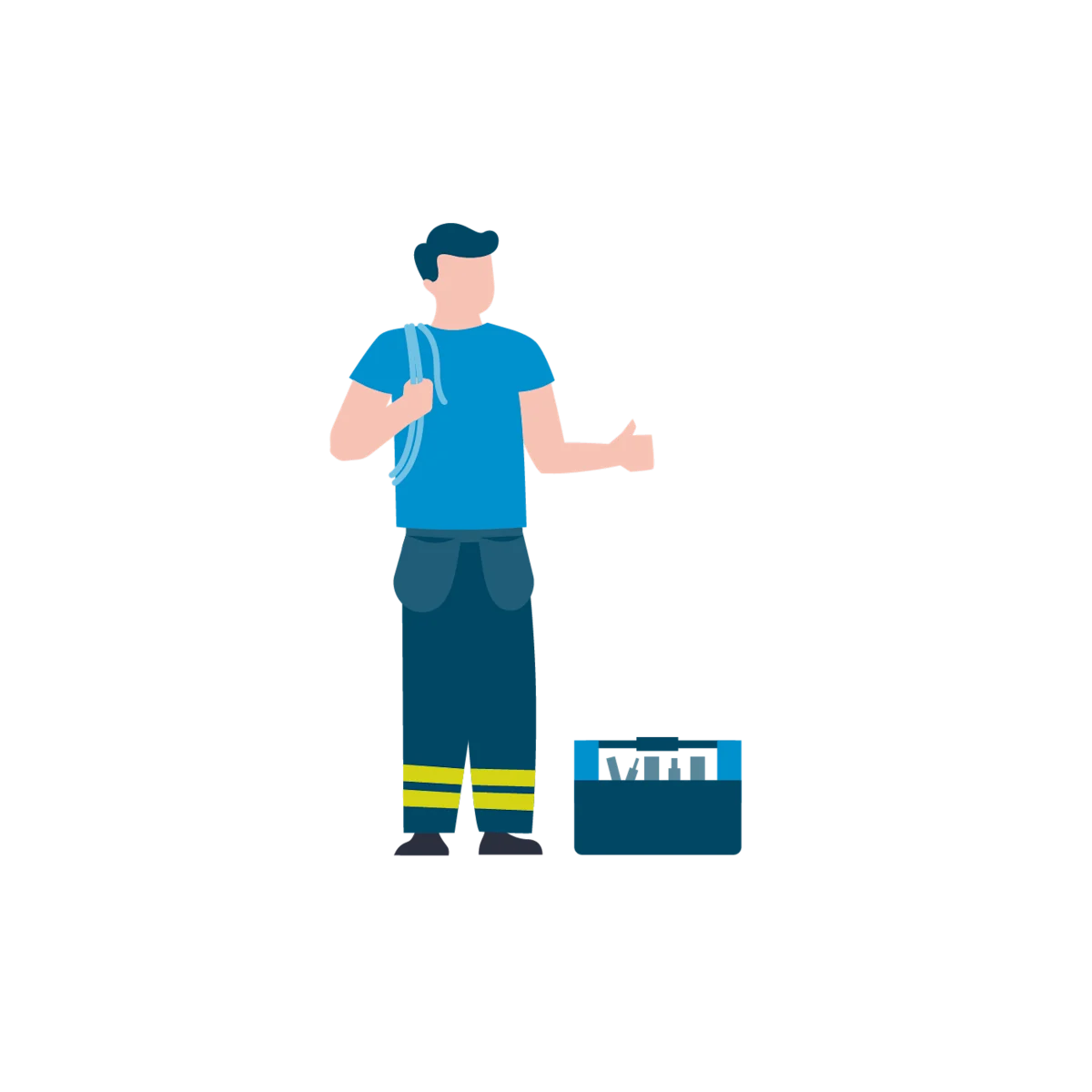 Illustasjon av elektriker Illustasjon av elektriker