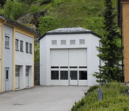 Inngangsport til Follafoss kraftverk Inngangsport til Follafoss kraftverk