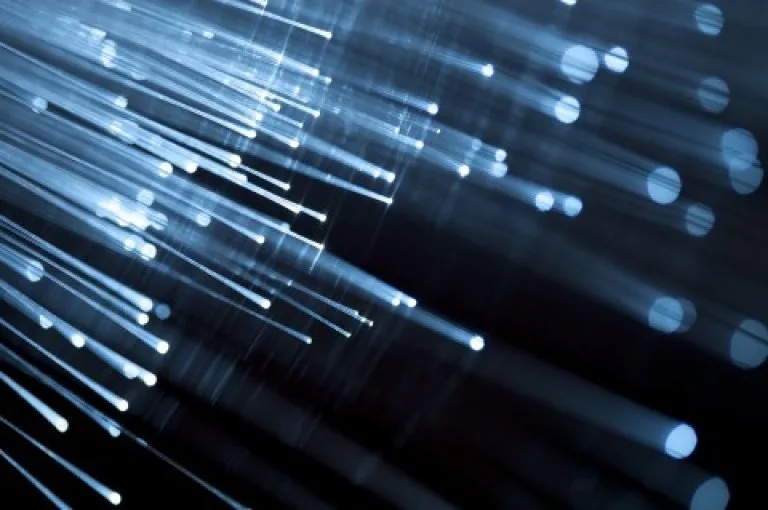 fibertråder Bilde av enden på flere fibertråder
