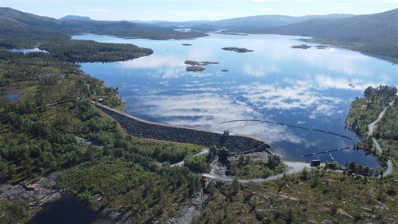 Tunnsjødal kraftstasjon fra utsiden