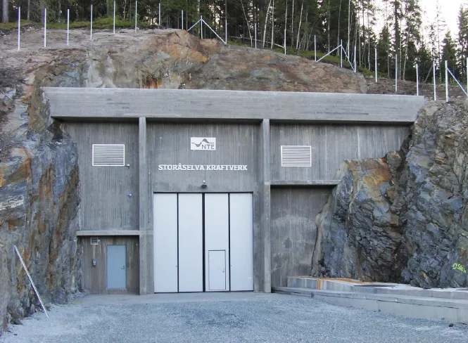 Inngangsport til Storåselva kraftverk Inngangsport til Storåselva kraftverk