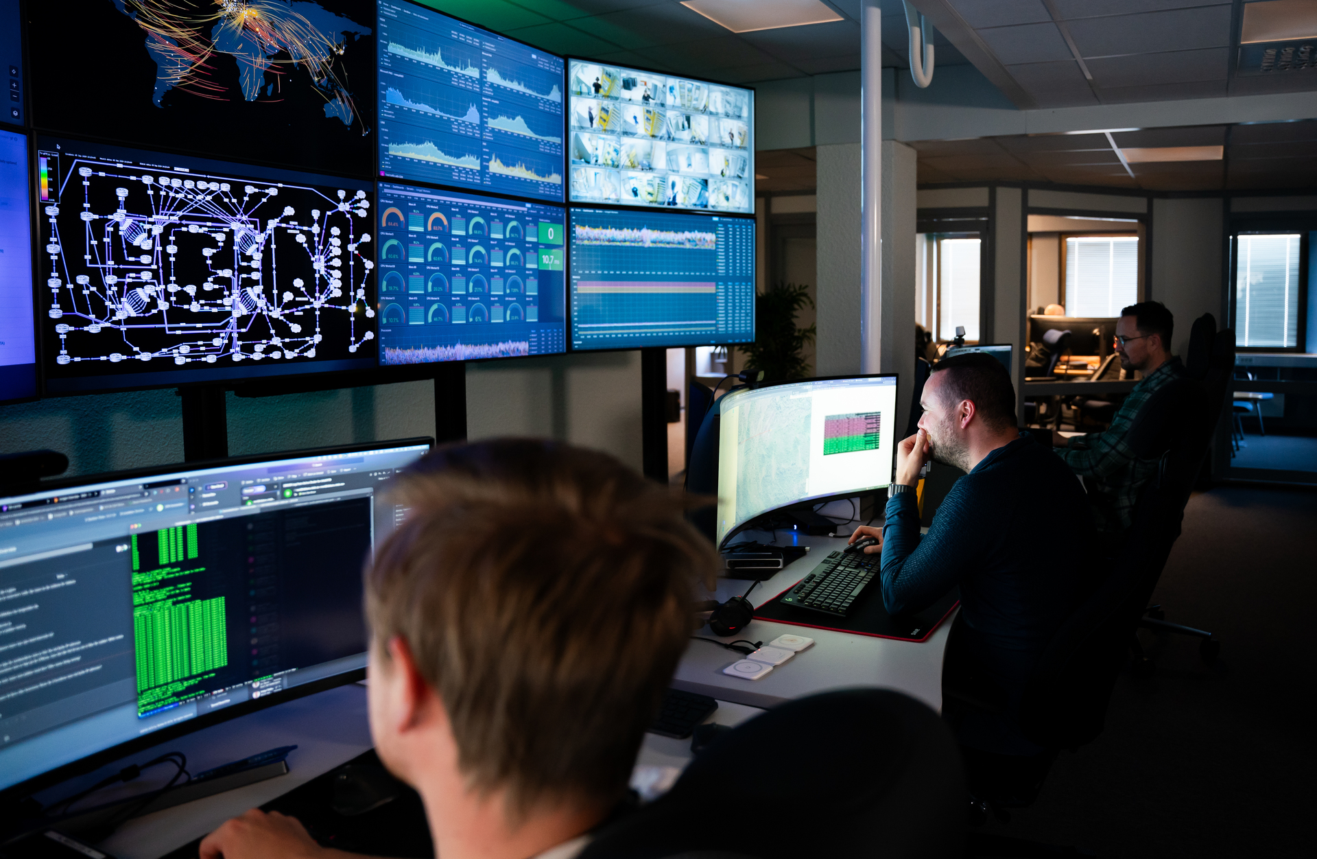 NOC en hos NTE Telekom sorger for hoy oppetid NTE 03665