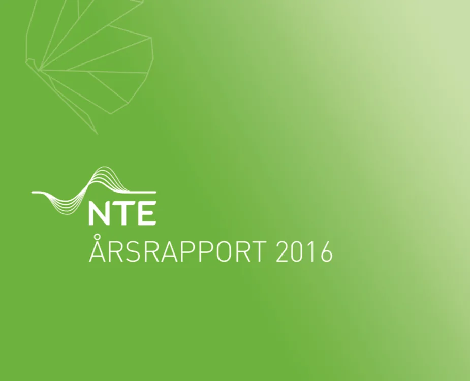 Cover NTE årsrapport 2016 Cover NTE årsrapport 2016
