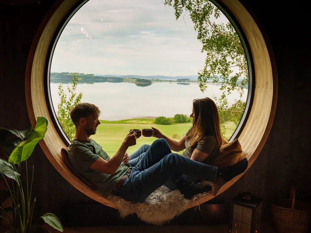Utsikt fra Fuglekassehytta, Vestigården