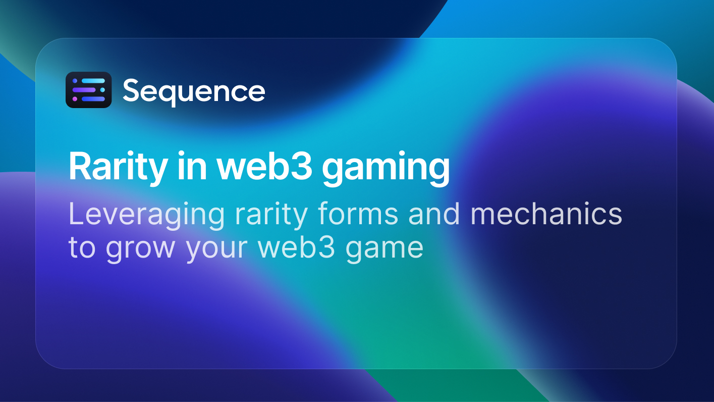 Rarity in web3 gaming