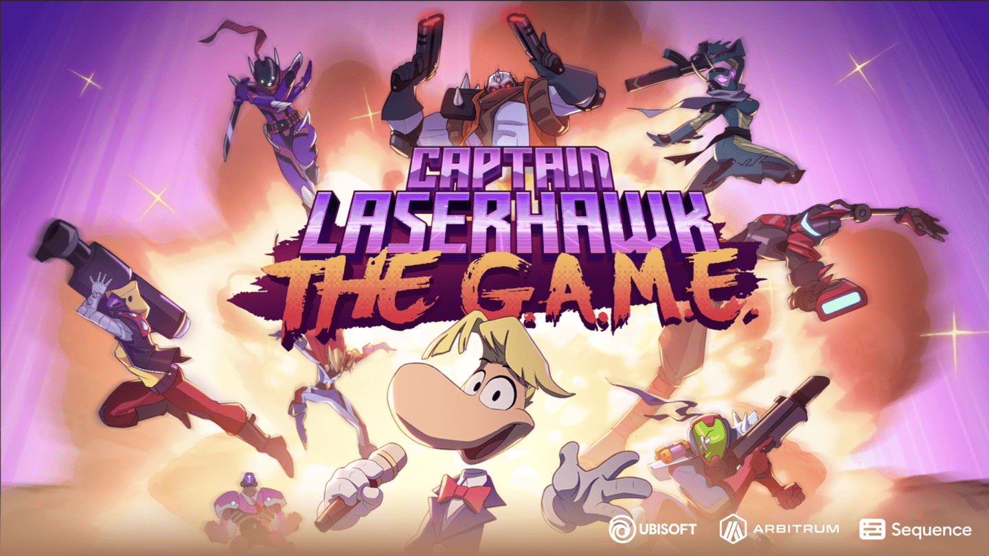 Captain Laserhawk: The G.A.M.E. key art