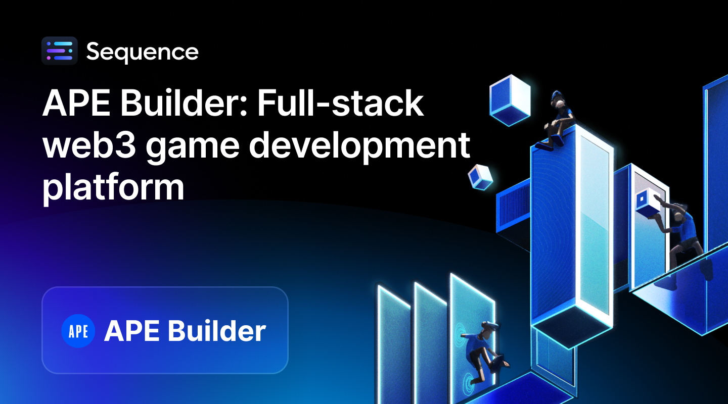 In collaboration with ApeChain, the ApeCoin DAO, and its Metaverse Steward, APE Builder is a custom full-stack game development platform on ApeChain powered by Sequence technology. APE Builder was voted into existence unanimously by the ApeCoin DAO as the exclusive branded game development platform for ApeChain.