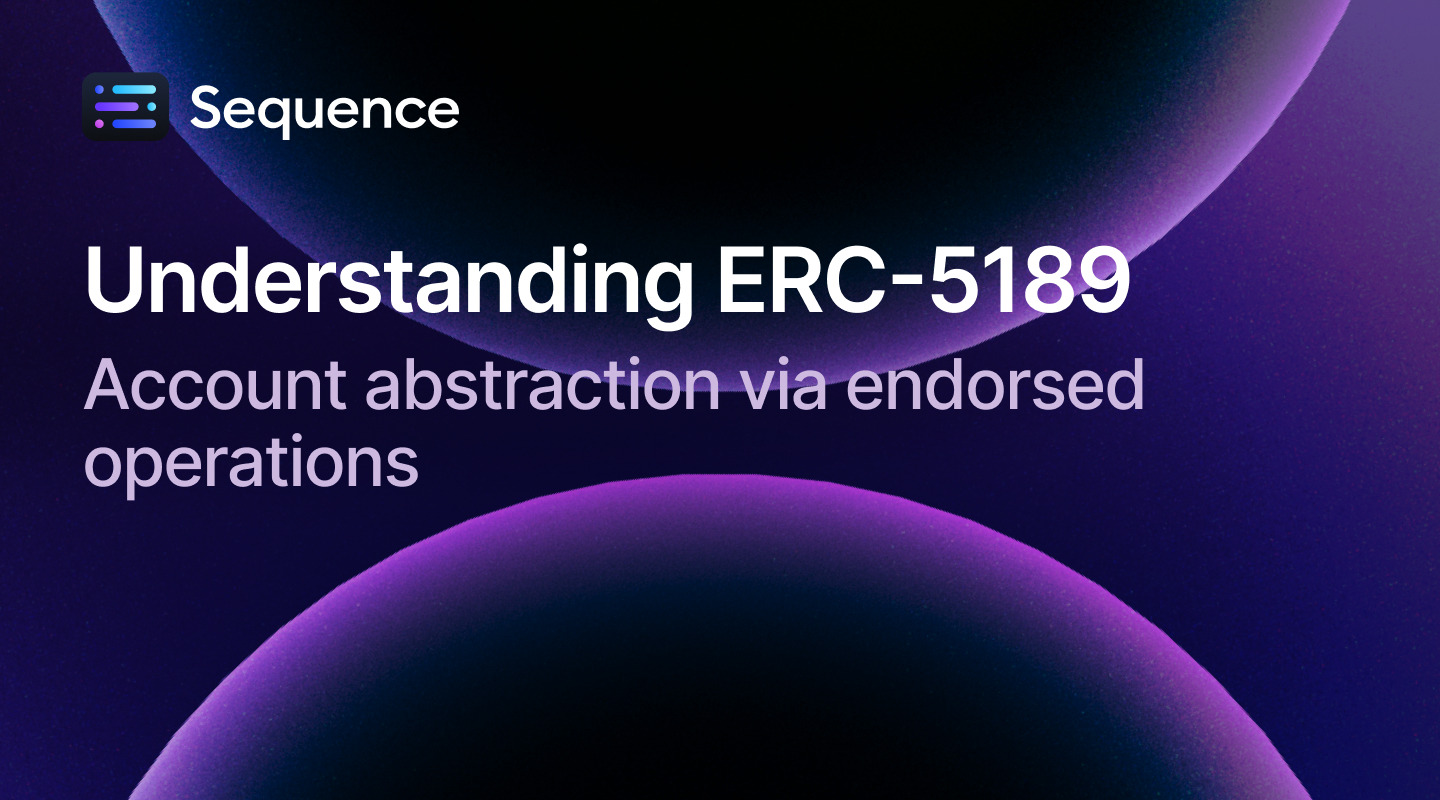 Understanding ERC-5189: Account abstraction via endorsed operations