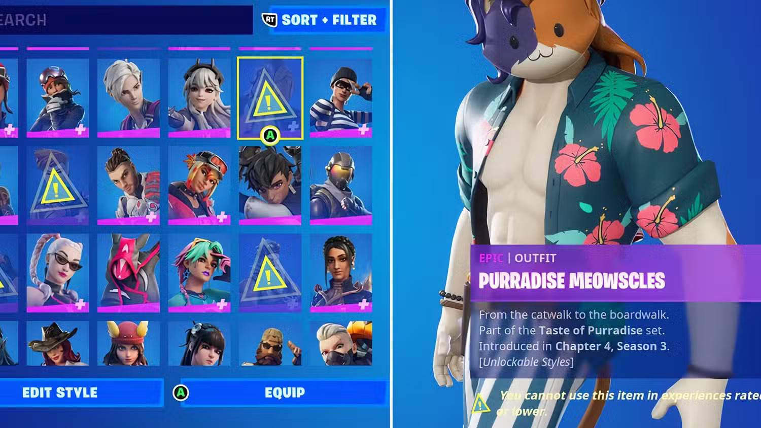 Fortnite skins - source Gamerant