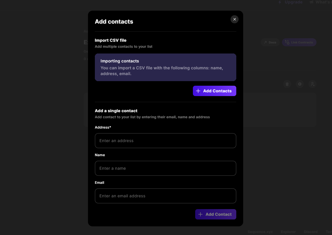 Audience tool on Sequence Builder