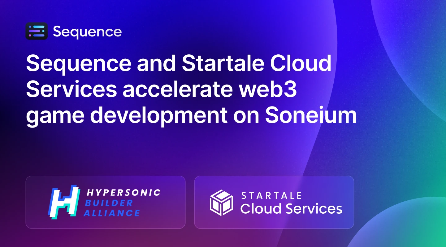 Sequence and Startale accelerate Soneium web3 game development