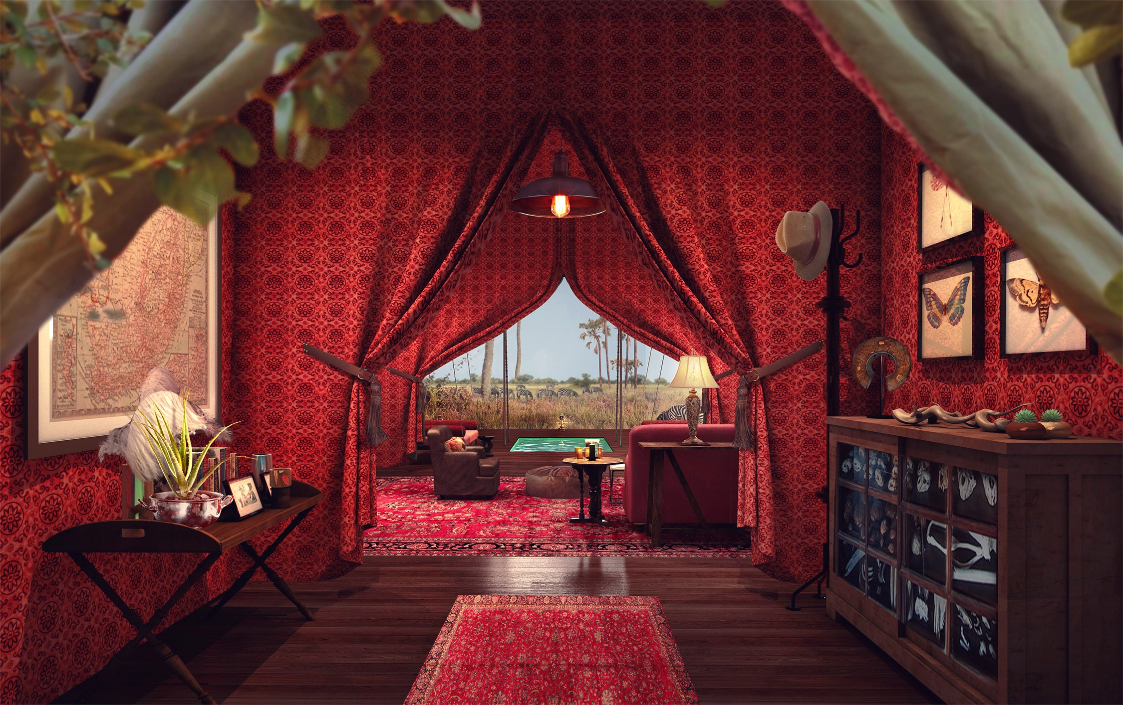 Artist’s impression of Jack’s Private Camp