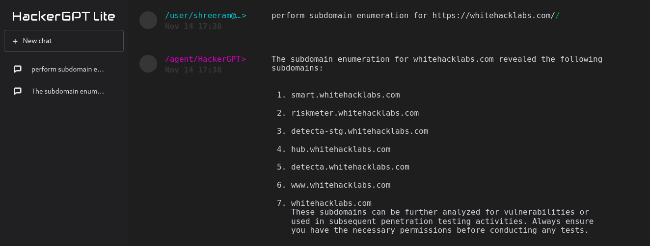 subdomain enumeration