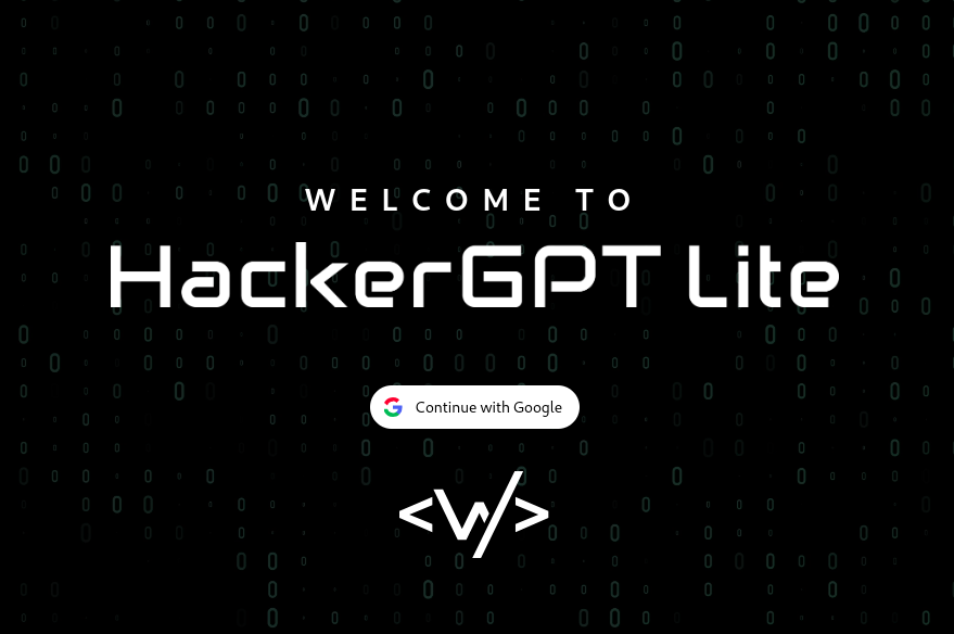 HackerGPT-web Login