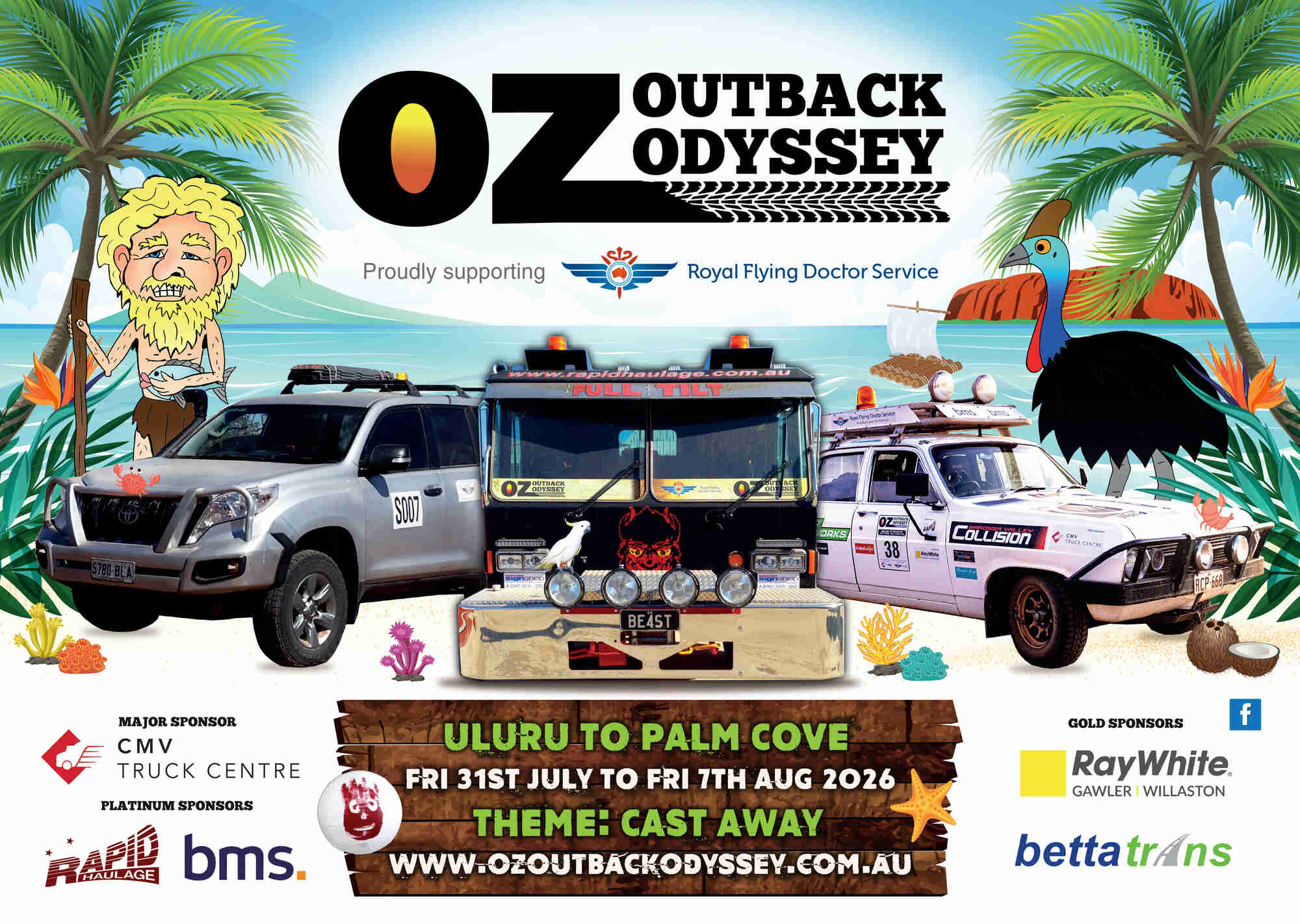 OZ OUTBACK OD 2026 CAST AWAY POSTER