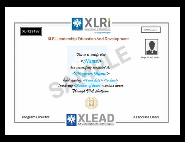 LP - XLRI-IPAG - Programme Certificate Image 1