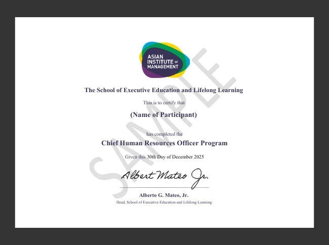 Program Certificate