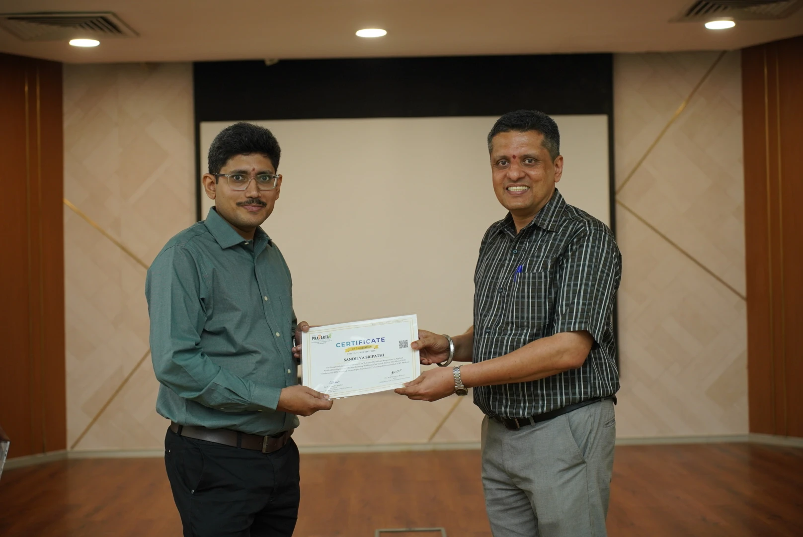 IITM Pravartak - IITM P AI and ML Course Certification - IIT Madras Research Park Visit