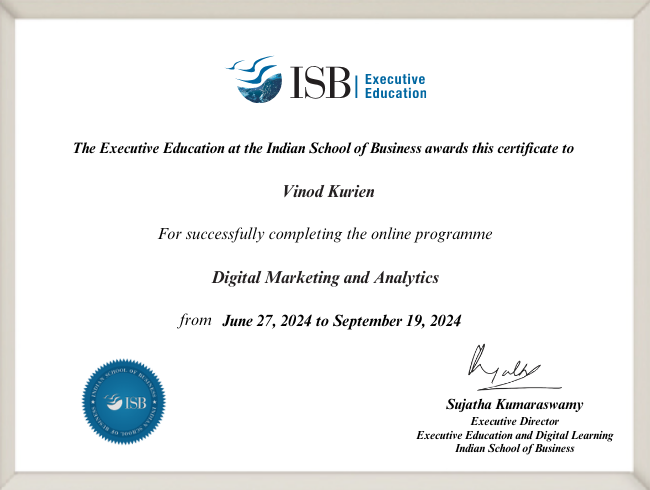ISB Digital marketing Course Certificate Course in Digital Marketing ISB Digital marketing Course Certificate Course in Digital Marketing