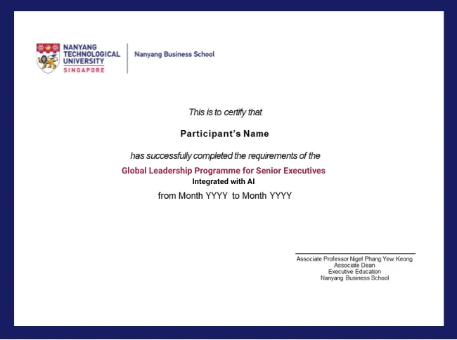 Programme Certificate