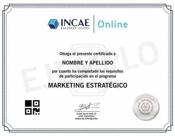 INCAE-MO - Certificado