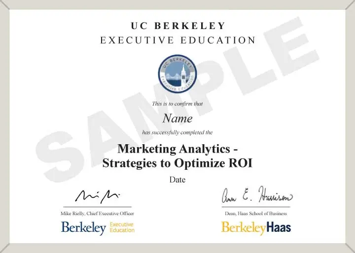 Marketing Analytics Program | Berkeley Executive Education