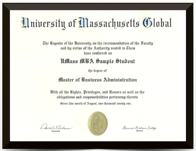 Título de MBA de UMass Global
