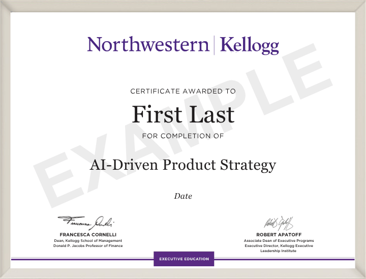 Example image of certificate that will be awarded once you successfully complete the program