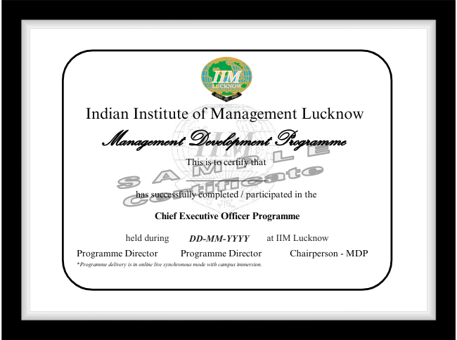 Programme Certificate