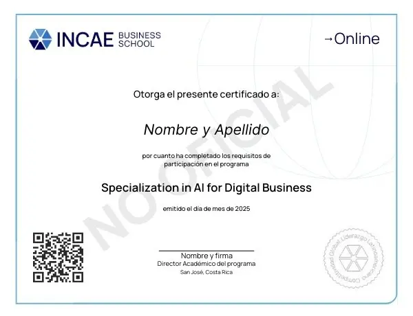 INCAE-AI - Certificado 