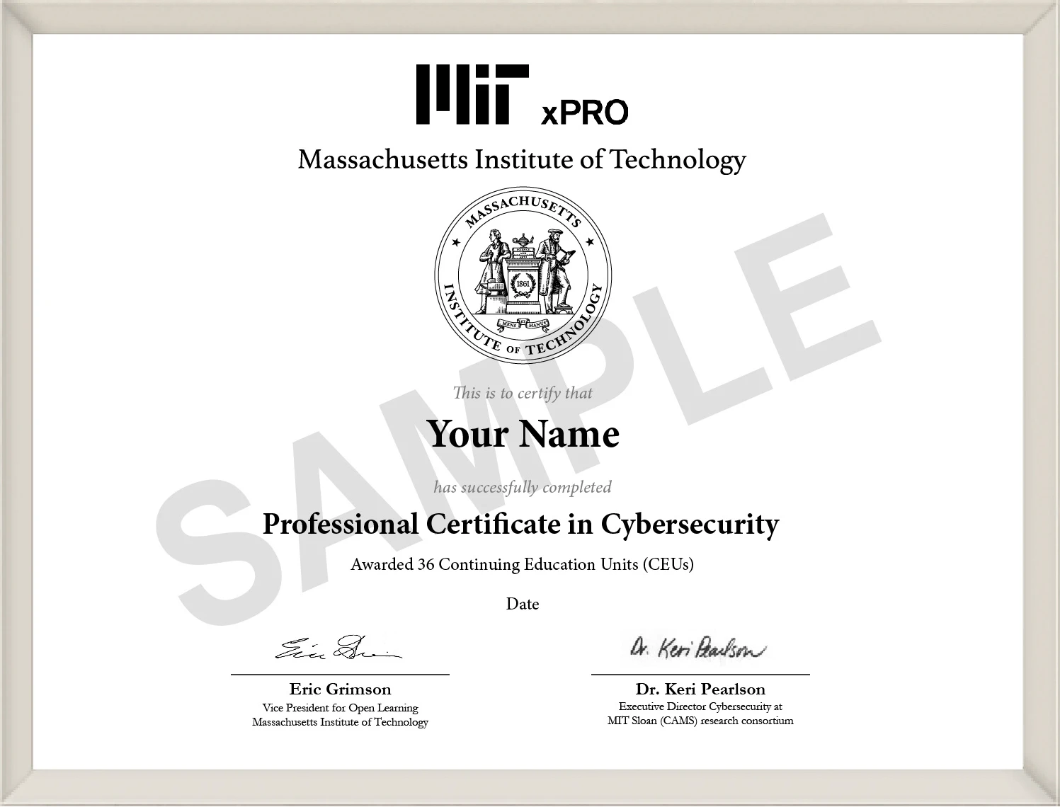 Program Certificate