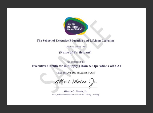 Program Certificate