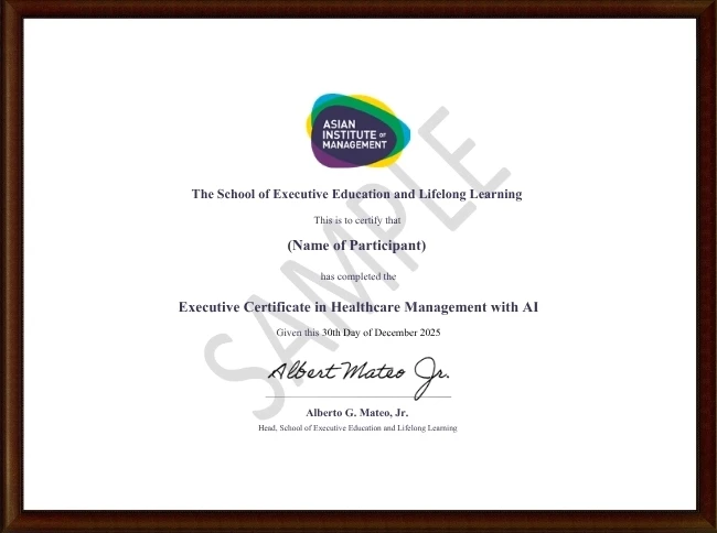 Certificate of completion
