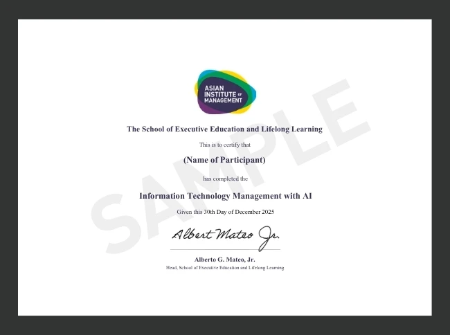 Earn a globally recognized credential 