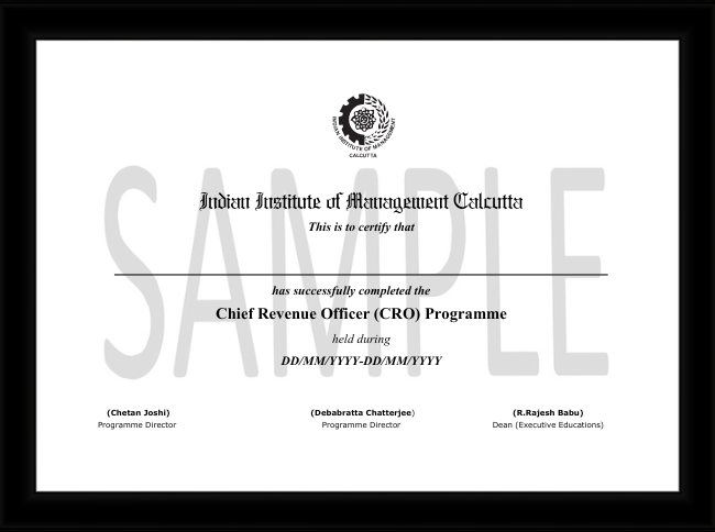 Programme Certificate & Evaluation
