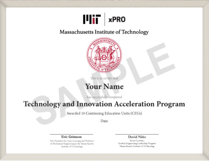 Program Certificate