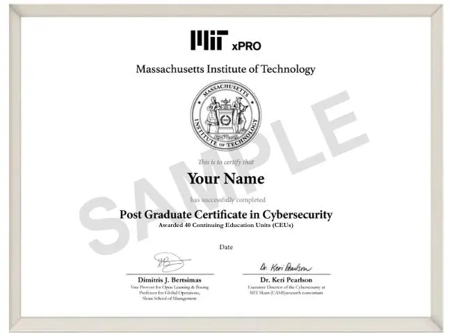 Program Certificate