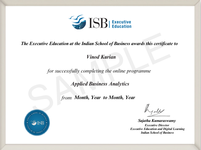 Programme Certificate