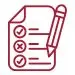 Graphic representation of learning materials and collaborative discussion elements, symbolizing interactive and applied learning