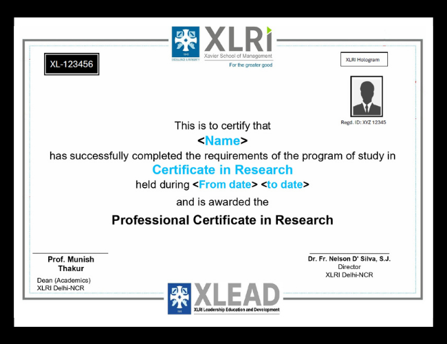 LP - XLRI-IPAG-DBA - Programme Certificate Image - 1