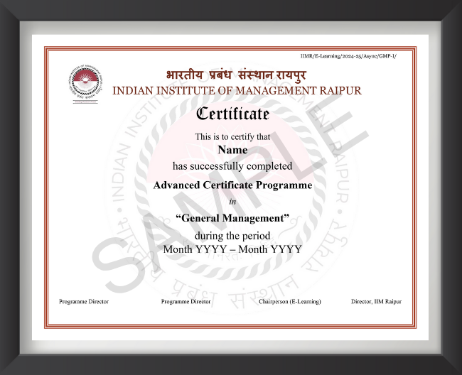 Programme Certificate
