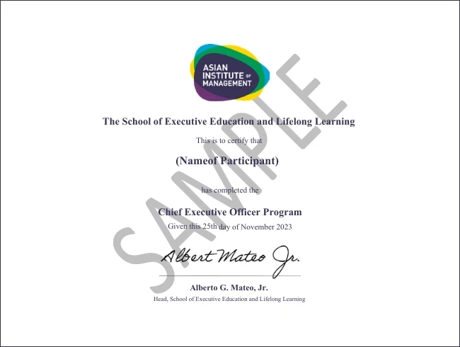 Program Certificate