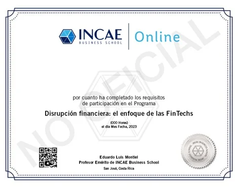 INCAE-FINTECH - Certificado 